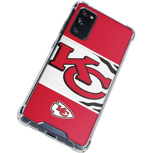 NFL Kansas City Chiefs Zone Block Galaxy S20 FE Clear Case